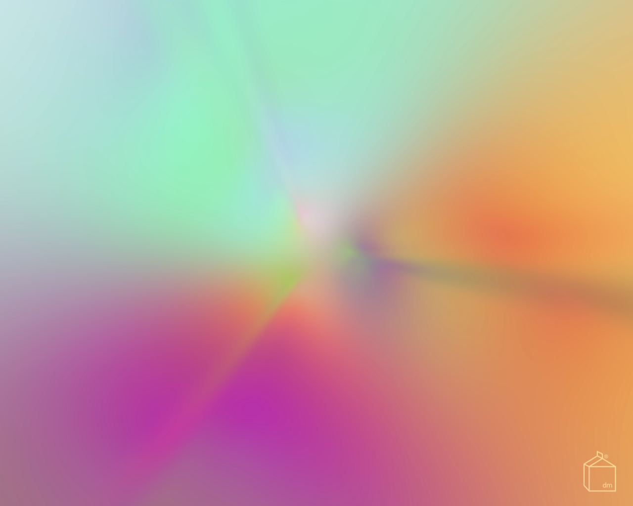 Desktop wallpaper preview for October 2025 featuring Jason Ting's abstract glowing art.