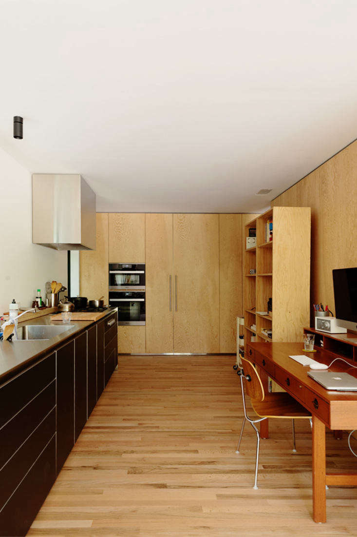 Architect Takashi Yanai and his family in their 1,500-square-foot California home.