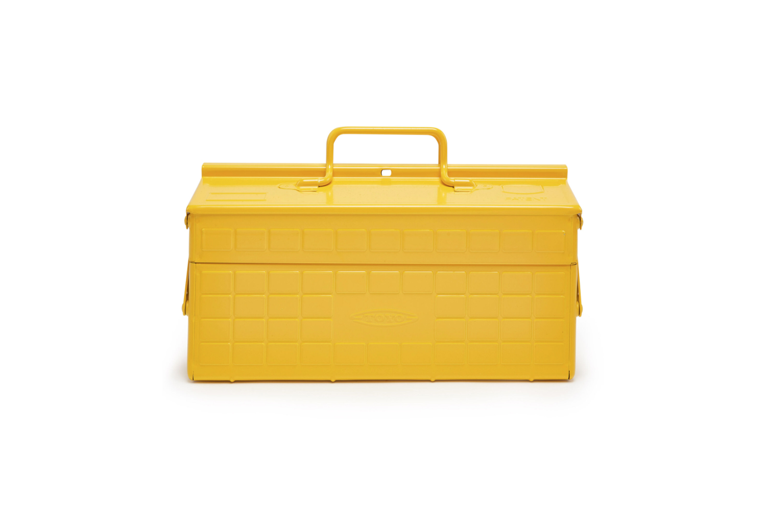 A yellow Toyo ST-350 cantilever steel toolbox from the MoMA Design Store.