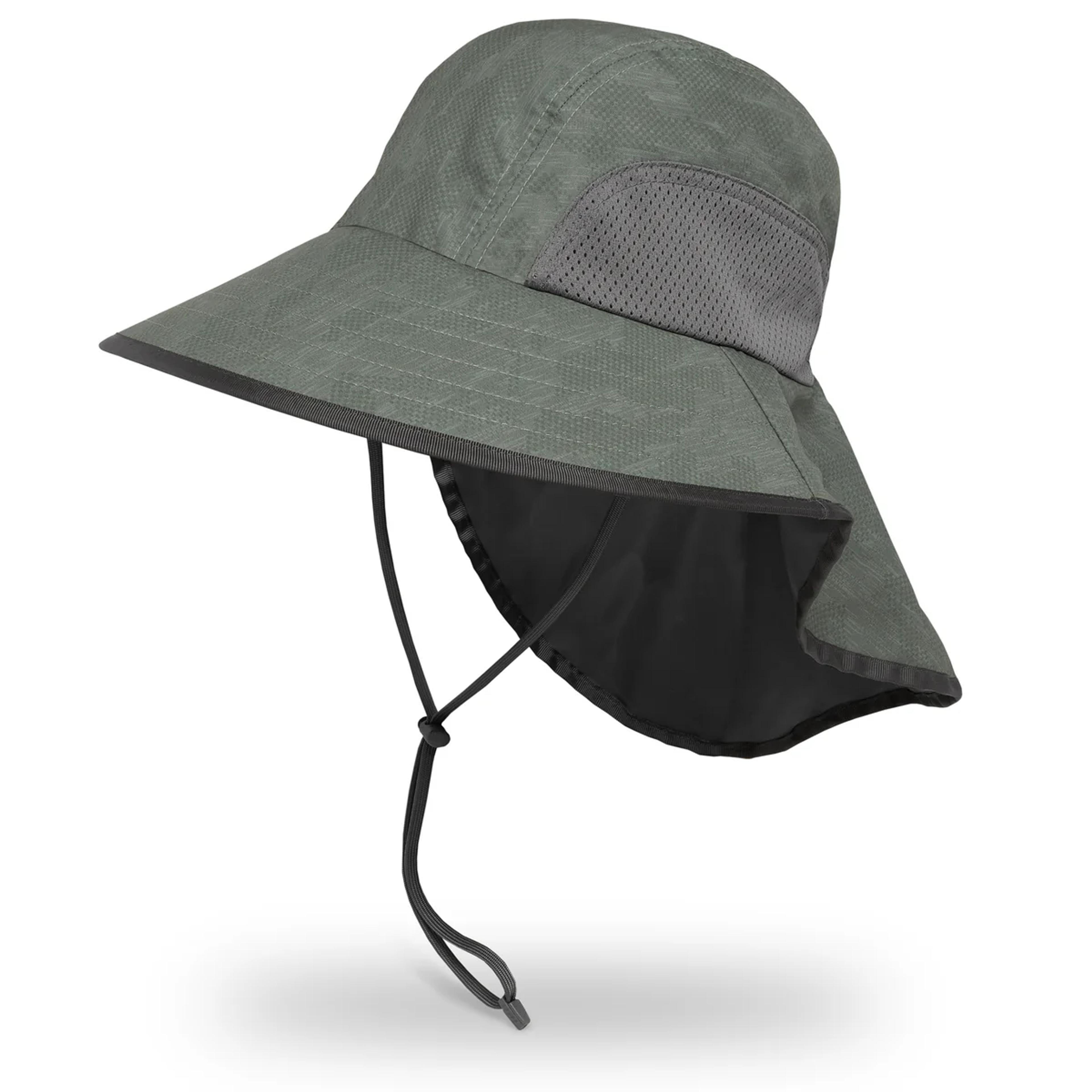 A wide-brimmed Sunday Afternoon brand gardening hat designed for sun protection.