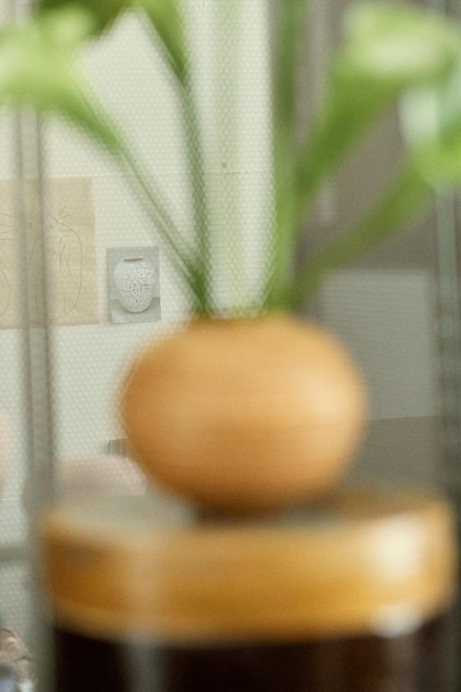 Detailed shot of a furniture piece from the Gemini Series emphasizing its artisanal construction.