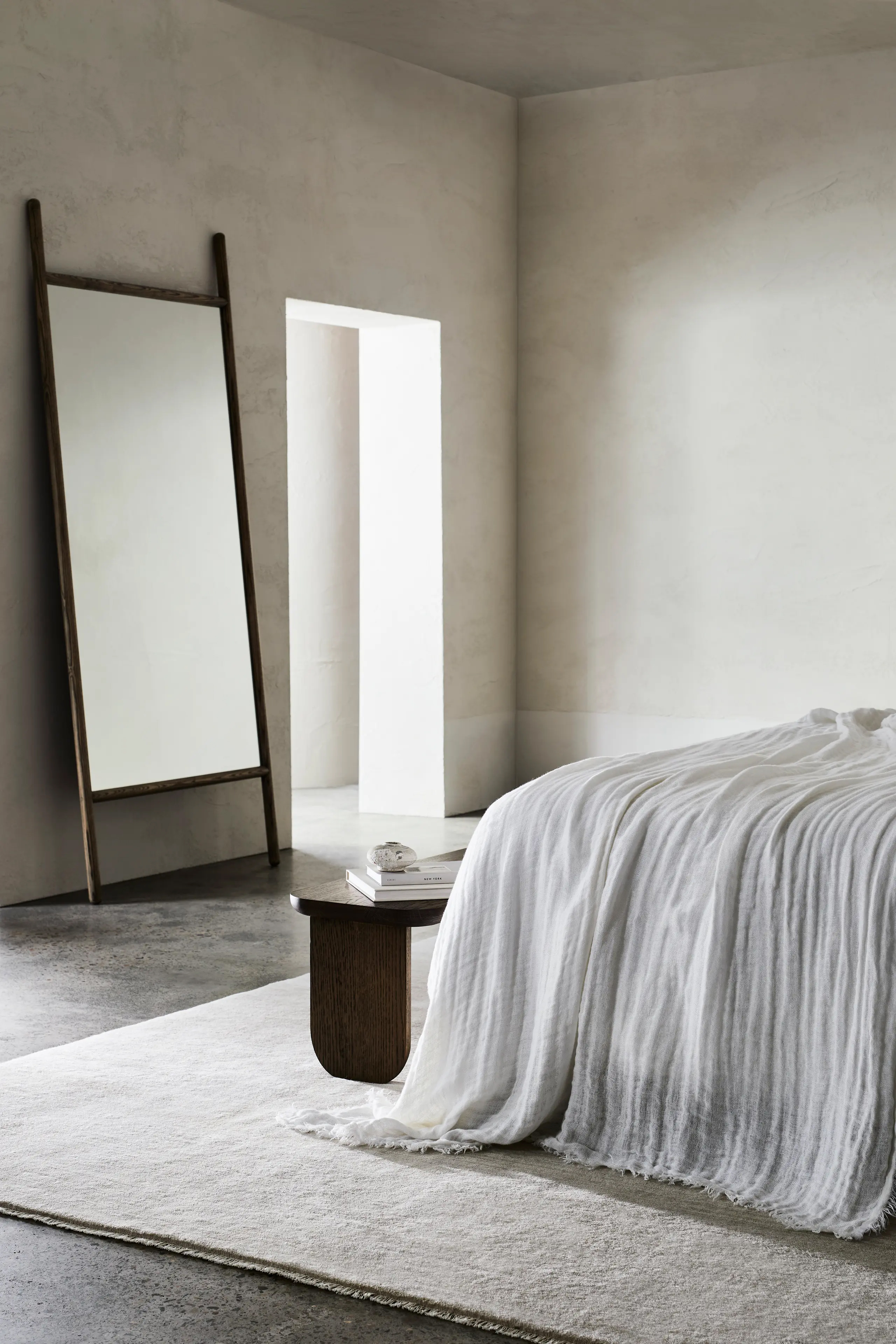 A high-pile Agra Rug by Armadillo made from natural materials.