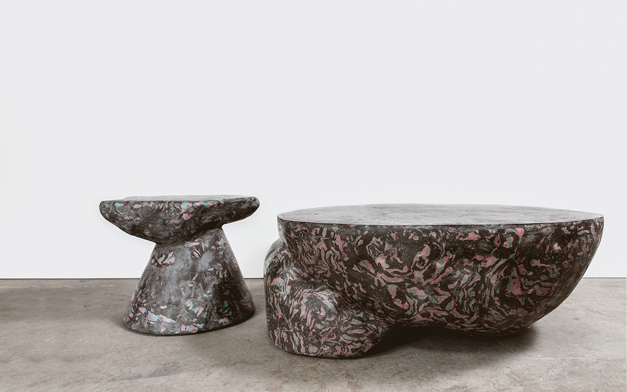 MTHARU's Plote + Prov: Sustainable Neo-Scagliola Luxury Furniture