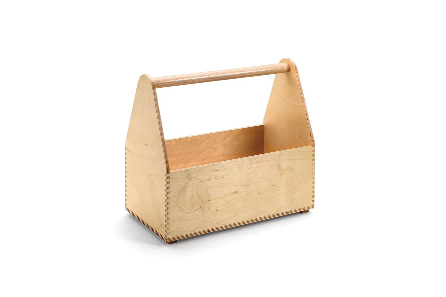 A Manufactum Birchwood Tool Carrier featuring traditional box-jointing.