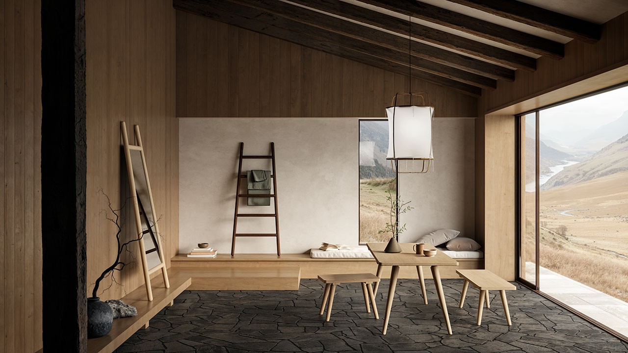 Typography graphic stating Shaken is a collection born from long tables and longer evenings.