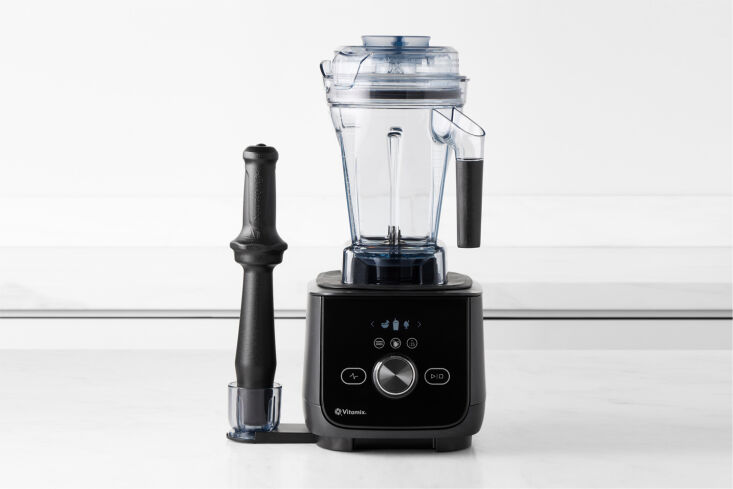 Vitamix Ascent series blender in Graphite with digital timer and sleek interface.