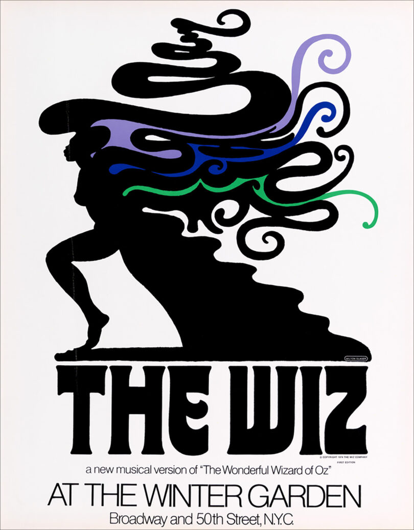 A graphic Broadway poster for the production of The Wiz.