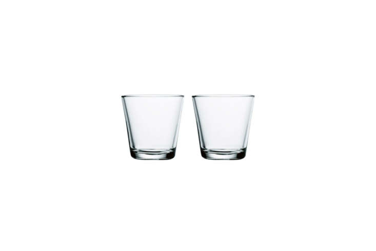 Iittala Kartio Tumblers used as multi-purpose drinking glasses.
