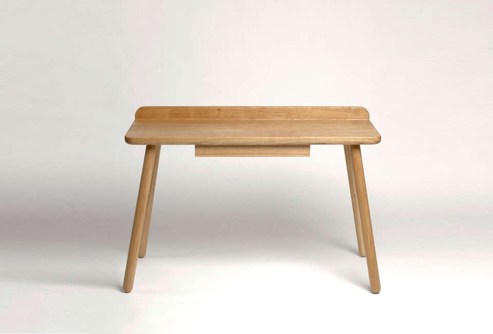 Another Country Desk One in solid oak with a minimalist design.
