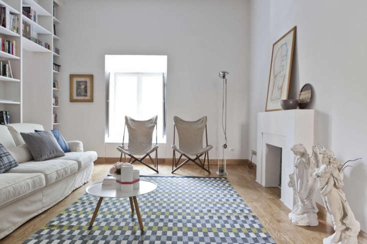 The nineteenth-century living room of the Ping Pong House in Rome designed by Martino Fraschetti.