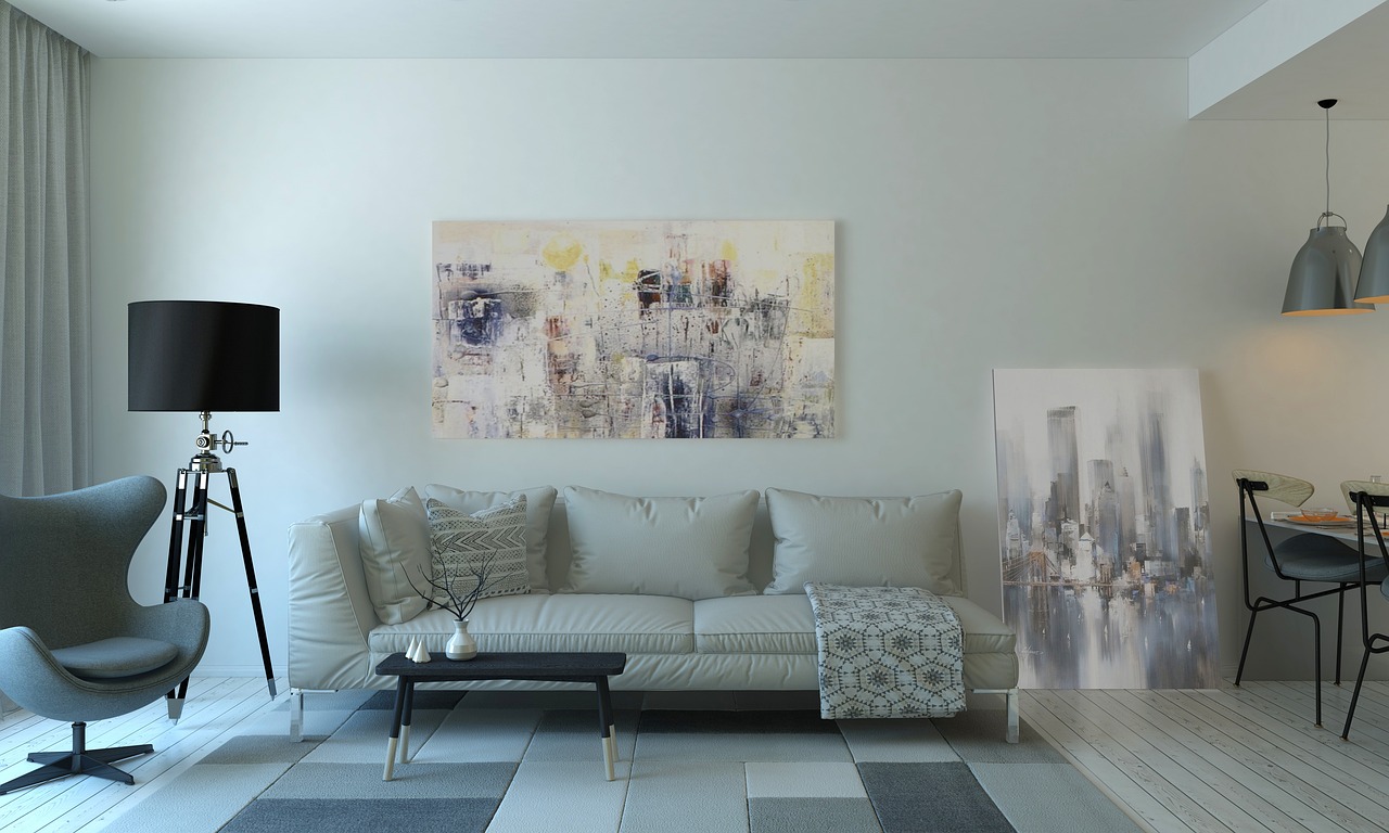 Contemporary top-grain leather reclining sectional in a bright living room