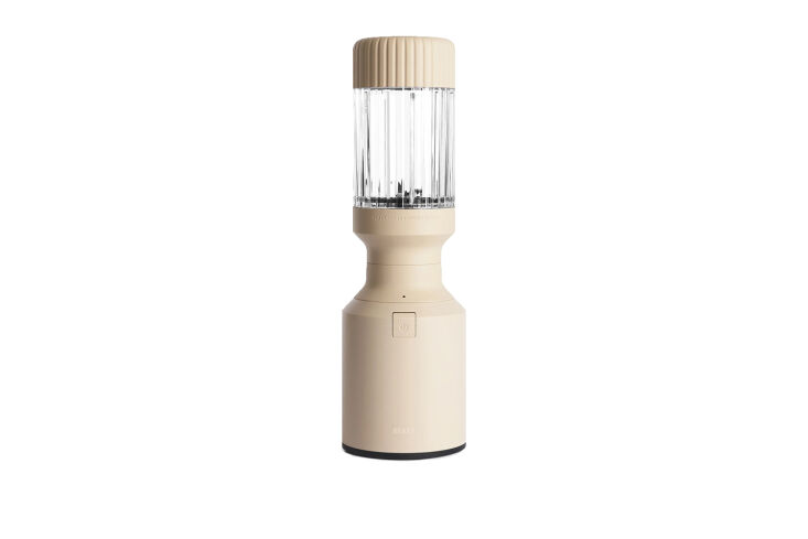 The Beast Mega 1200 Plus Blender in a minimalist Sand color.