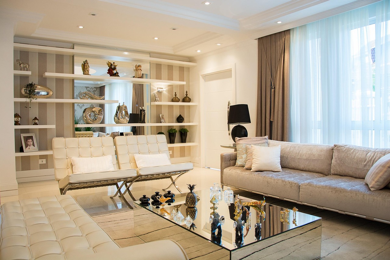 Large modular leather sectional configured with a chaise lounge